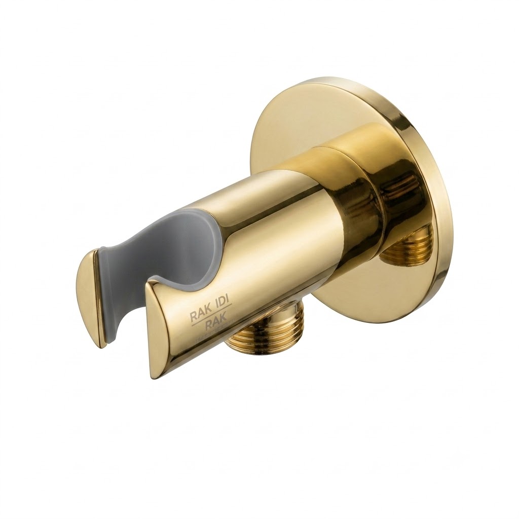 KLUDI RAK Concealed shower Outlet with Circular Hook - Glossy Gold