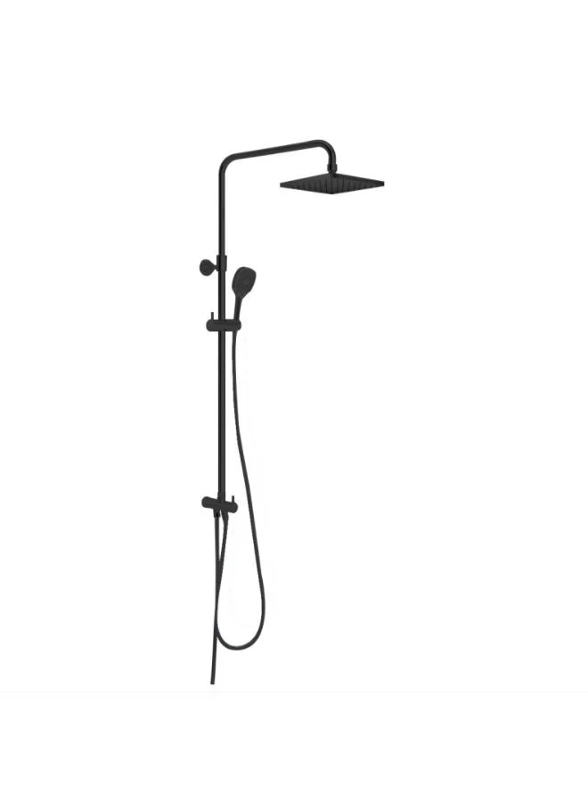 KLUDI RAK Square 2x1 Shower Set - Glossy Black