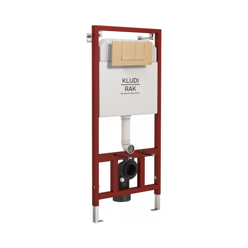 Kludi Rak BT Concealed Cistern with Square Flush Plate RAK 80000 - 80010RG1 Glossy Rose Gold