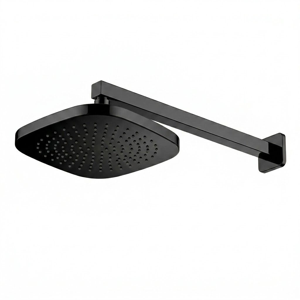KLUDI RAK Concealed Overhead Outlet Square 40 cm - Glossy Black