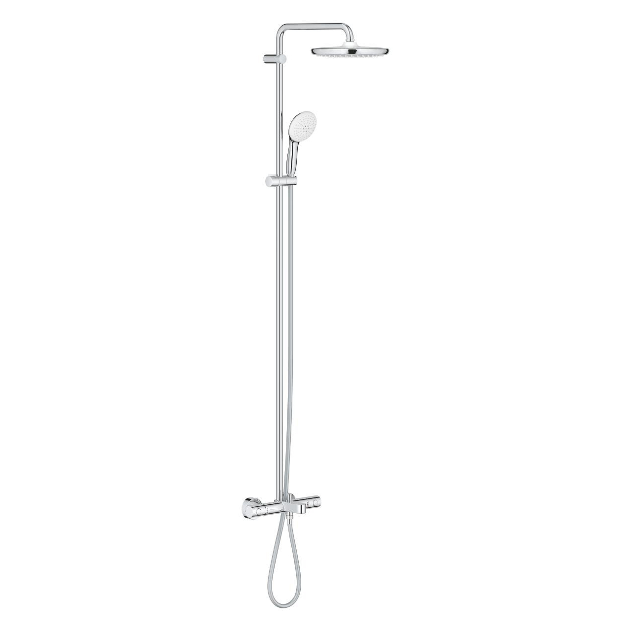 Grohe Tempesta System 250 Shower Set with bath thermostat for wall mounting chrome 26672001
