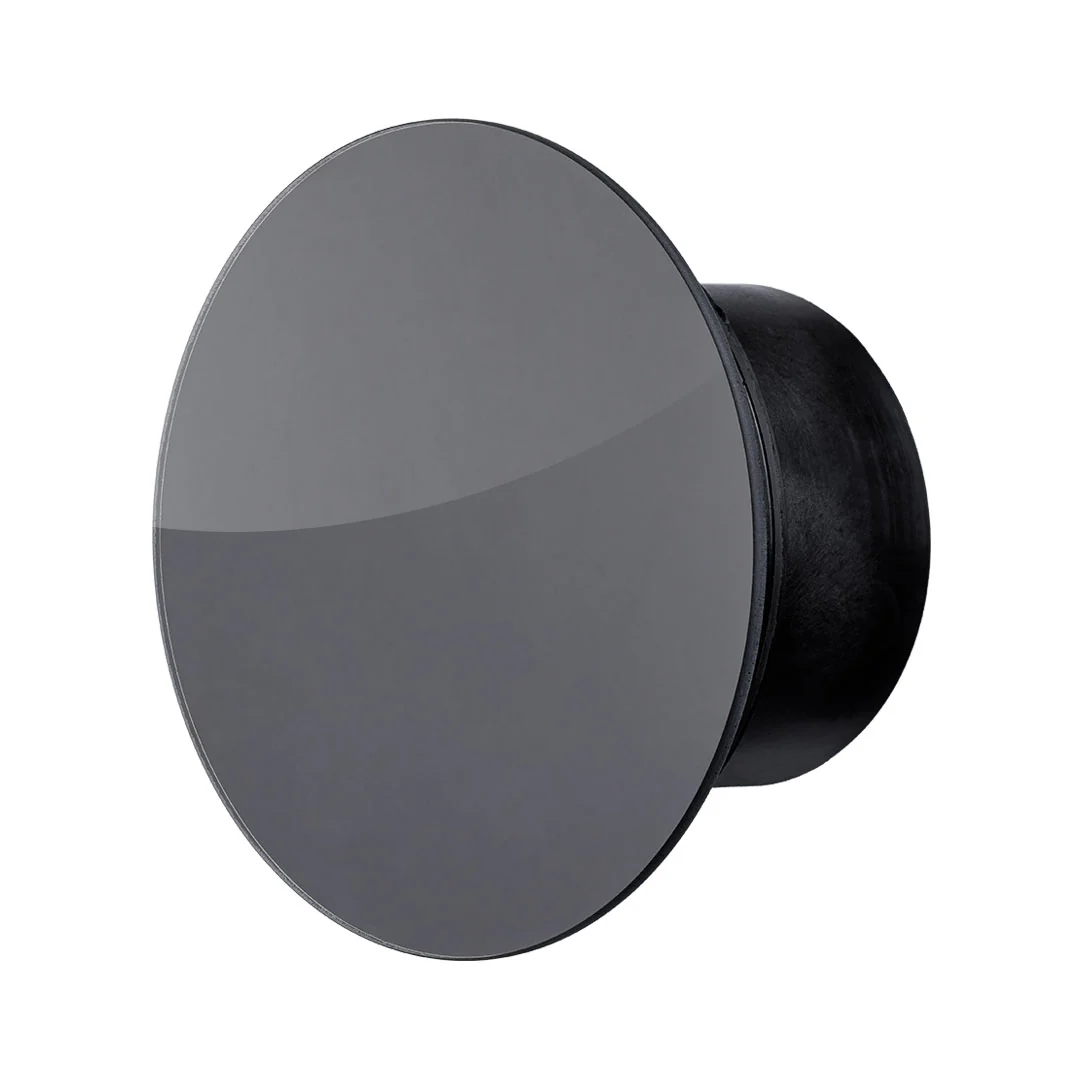 Mmotors bathroom Exhaust Fan, 169 cubic meters, round glass, black 111