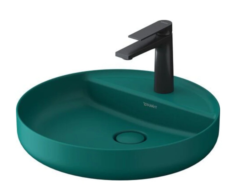 Duravit Vitrium Over top basin 46 cm Matte Green, with tap hole 266246HA71