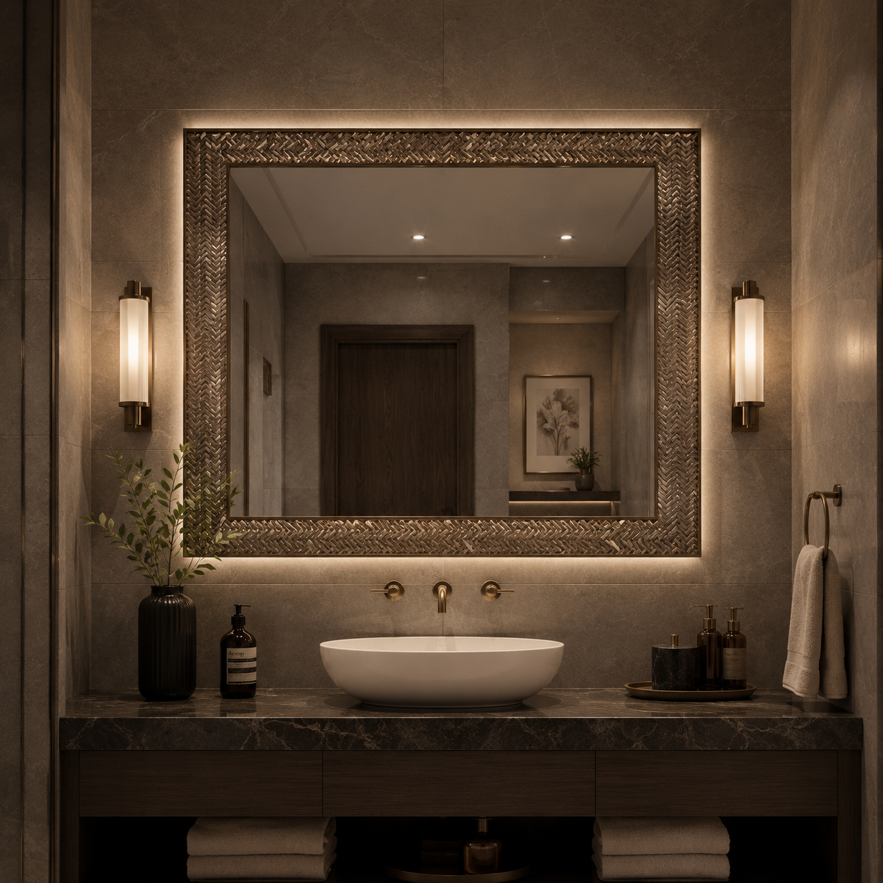 بيرويا شيت صينى باريس 406 ح موزاييك 28.8 × 29.8 سم روز جولد