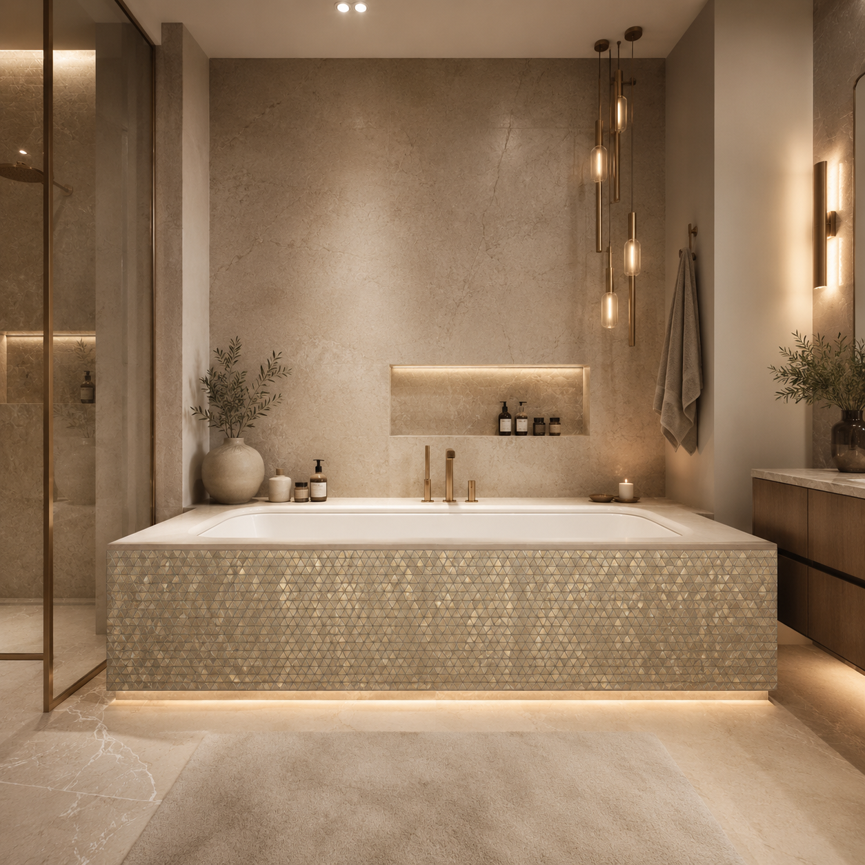 بيرويا شيت صينى باريس 503 ح موزاييك 30 × 30 سم شامبين