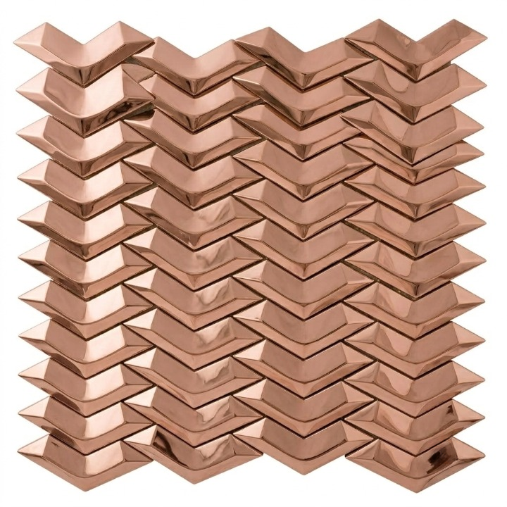 Beroia Chinese Sheet J 602 Steel Pool Sheet 29 × 30.5 cm - Rose Gold