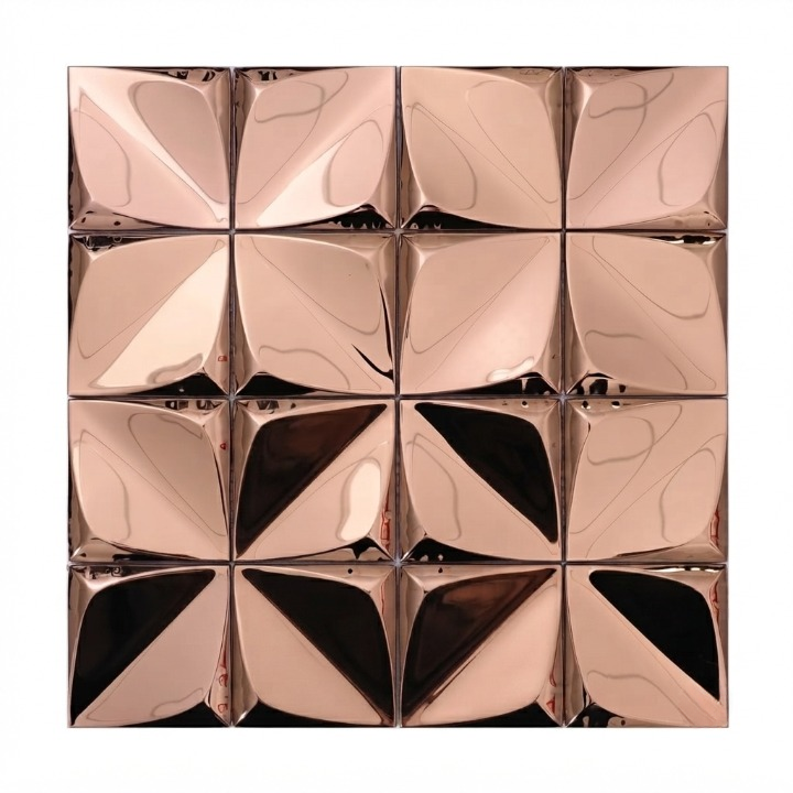 Beroia Chinese Sheet J 3003 Steel Pool Sheet 30.5 × 30.5 cm - Rose Gold