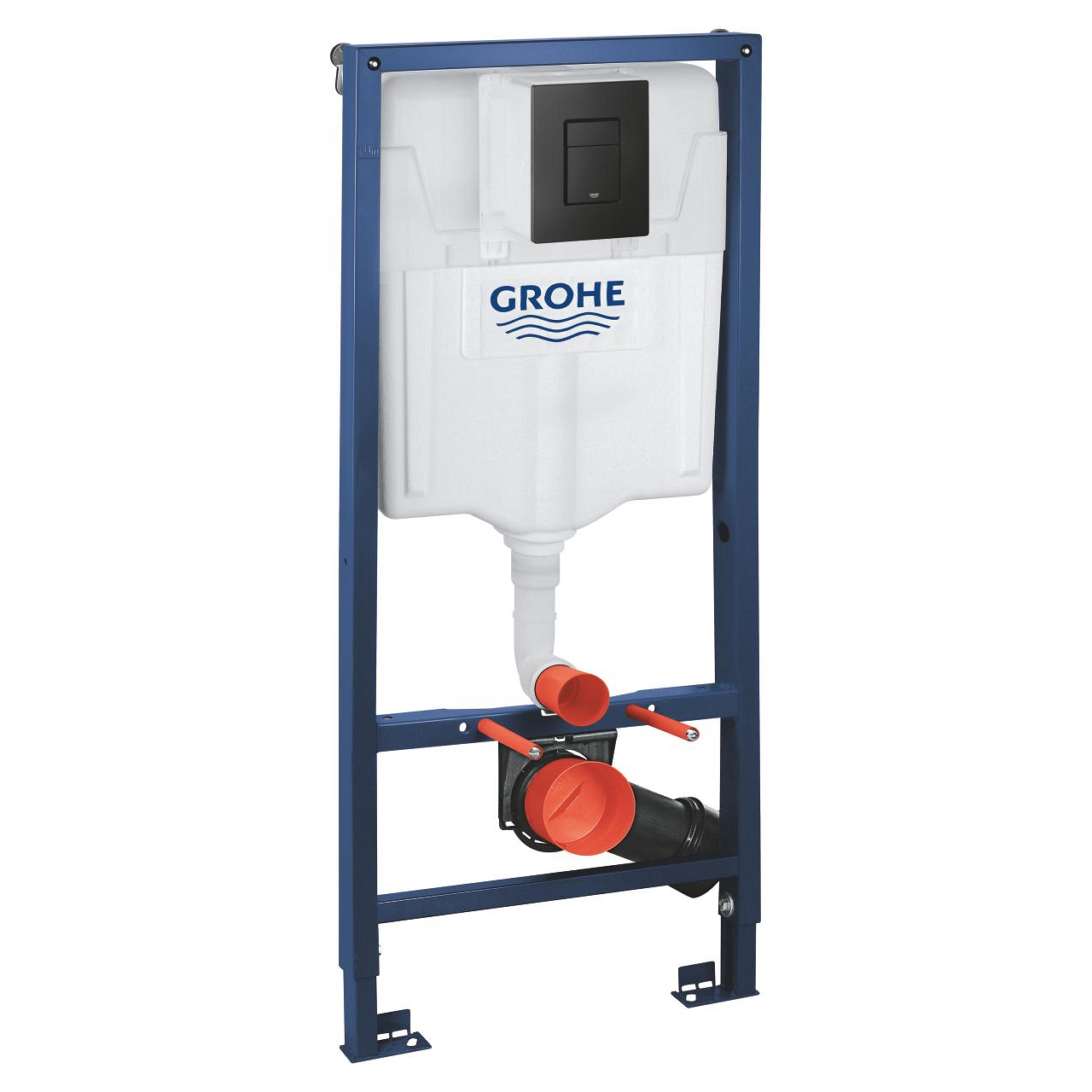 Grohe Concealed Cistern Phantom Black Square Plate 3×1 39939000
