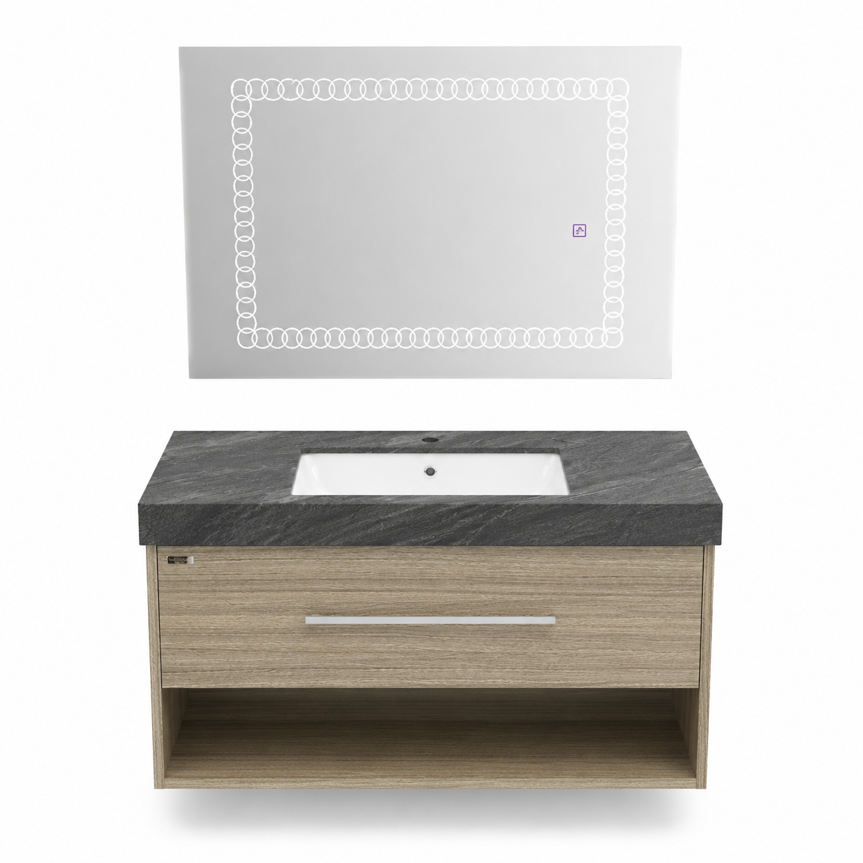 Beroia Wooden Florida Vanity 100 cm with Basin