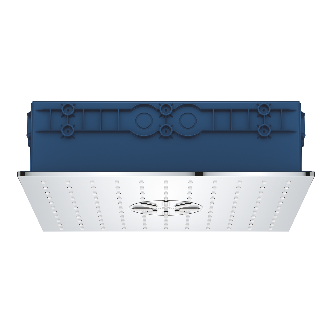 GROHE SPA AQUA Duo Concealed Ceiling Shower Head, 2- System ,Including Body, Square 33.4 cm, Chrome – 26733000