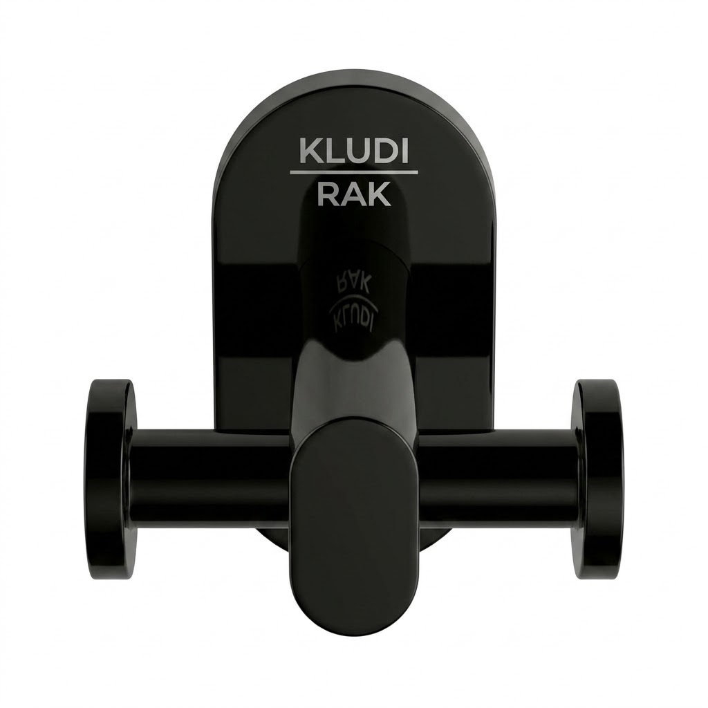Kludi RAK Passion Double robe Hook - Glossy Black