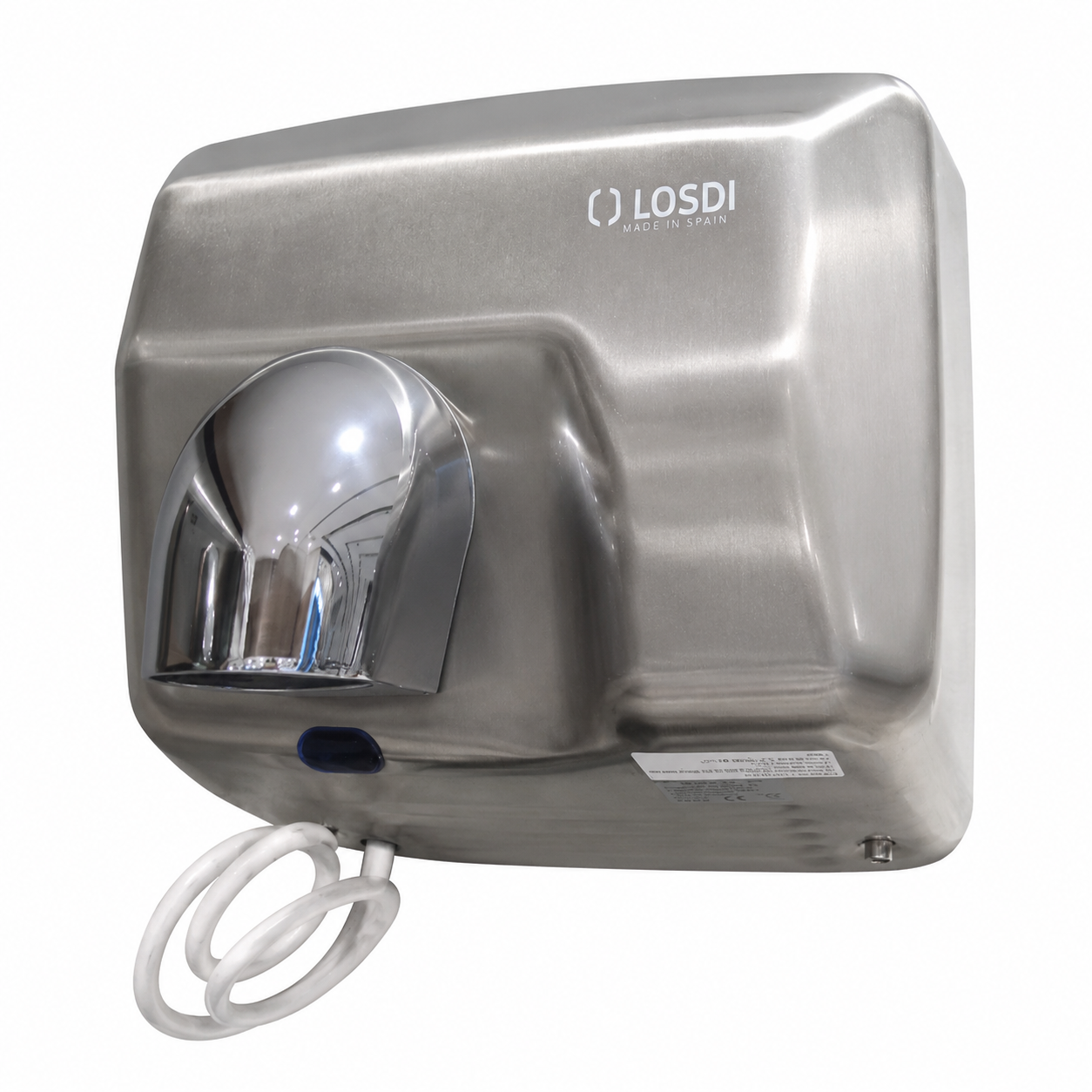 Losdi Hand Dryer 2500W Matte Chrome Steel CS-500-SX