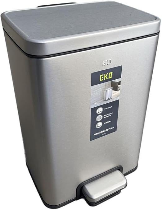 EKO Basket 12L Matte Chrome EK 9361