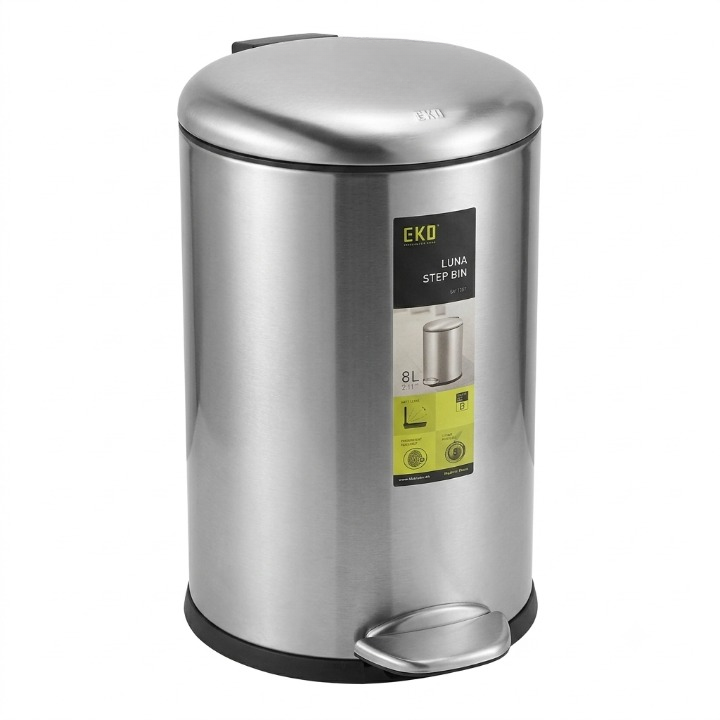 EKO Basket 8L Brushed Chrome EK 9207