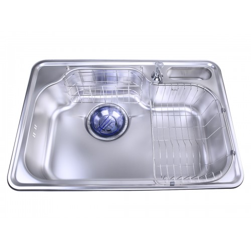 بيورتى حوض مطبخ كورى 51 × 75 سم DJIS 750P بالاكسسوار والصرف
