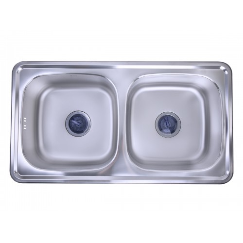 Purity kitchen sink ISD 870 | 87 * 48 cm with drain Chrome