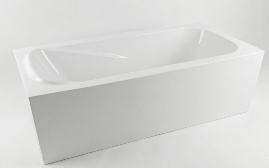 Rovety Moscow Seamless Bathtub 70 × 150 cm Right White