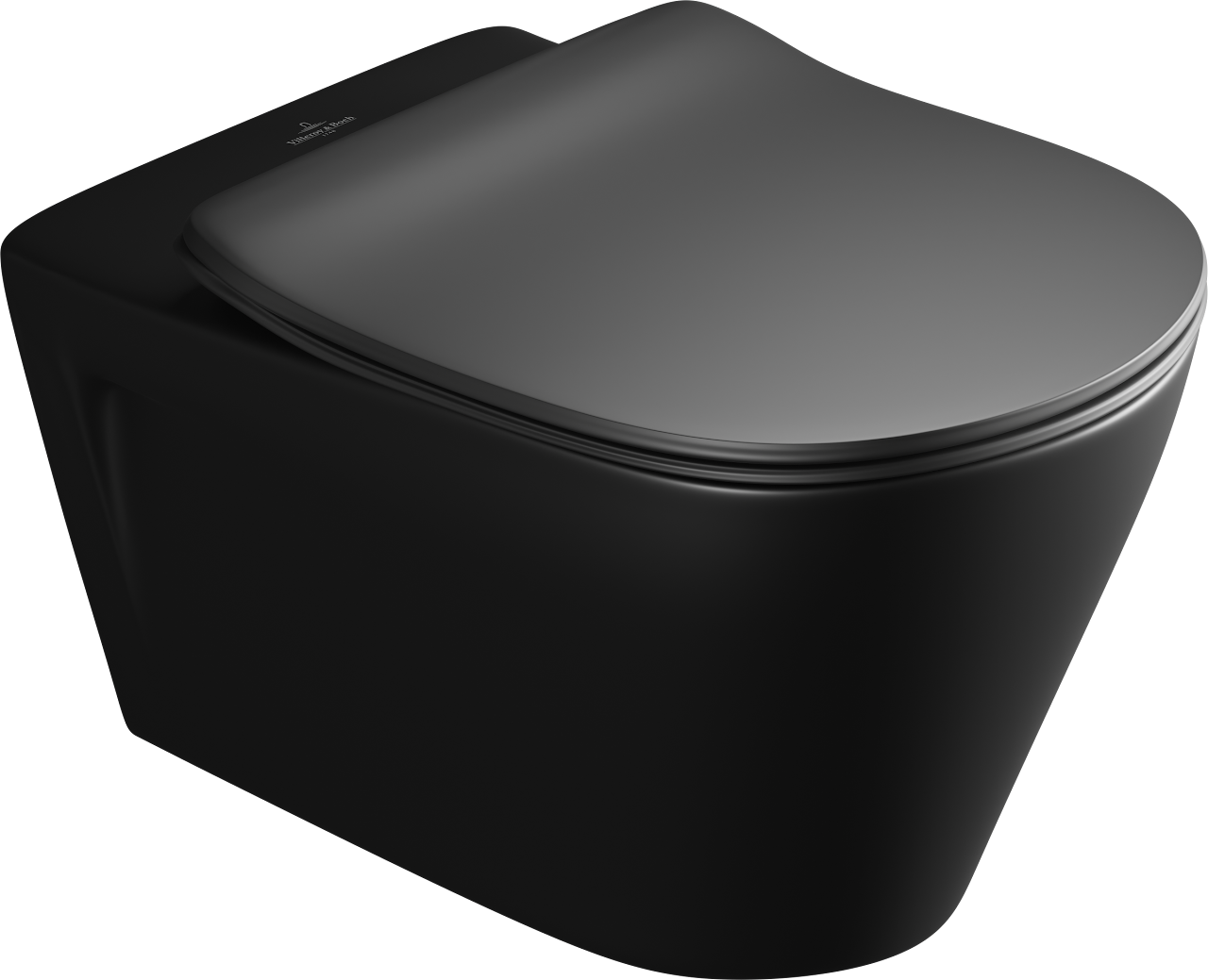 Villeroy & Boch Subway Wall-hanging toilet 360 Rimless With Douche Matte Black 5C35T338