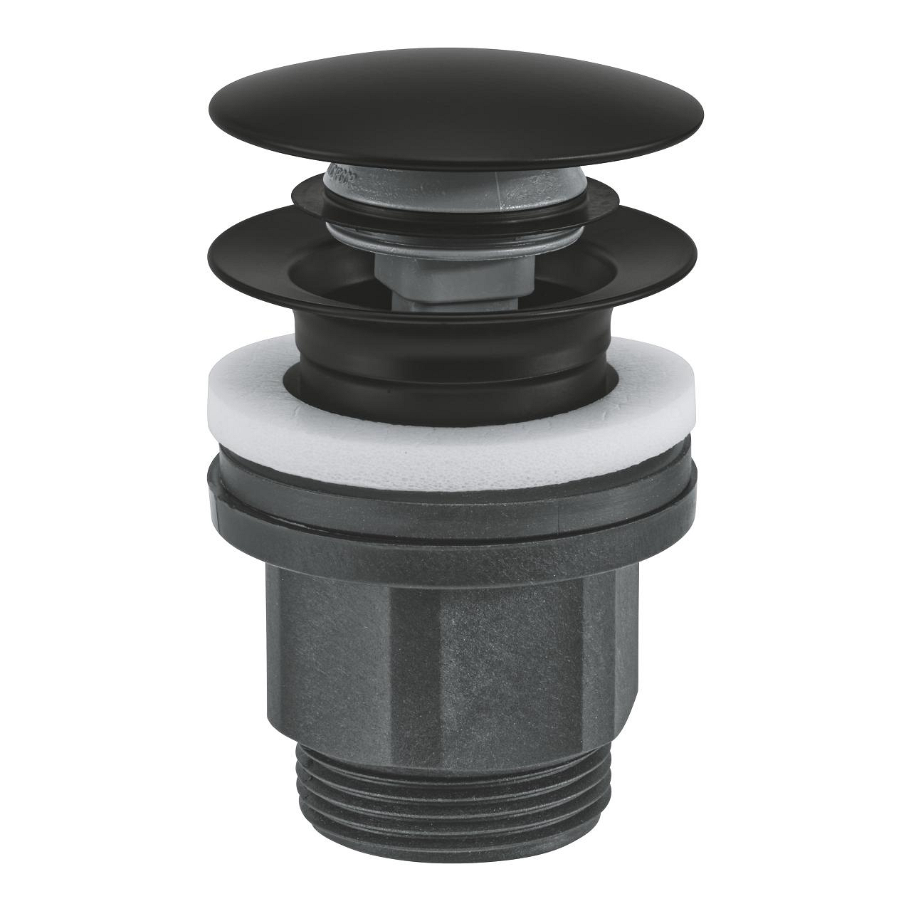Grohe Waste set with push-open plug Matte Black 1024642430