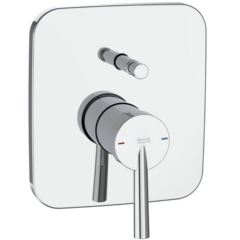 Roca Pals built-in bath-shower mixer with diverter Chrome A5A0B6DC00