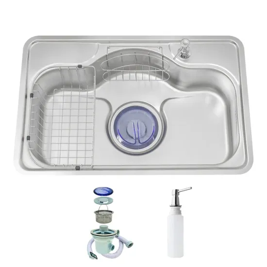 Korina Kitchen Sink NJIS 750F Korean 48 x 75 cm Flat 0.7 mm with Accessories and Drain PUR
