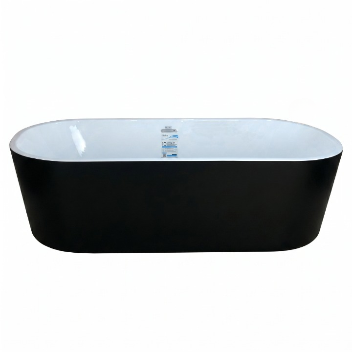 Rovety Tokyo Seamless Bathtub 80 × 170 cm Black