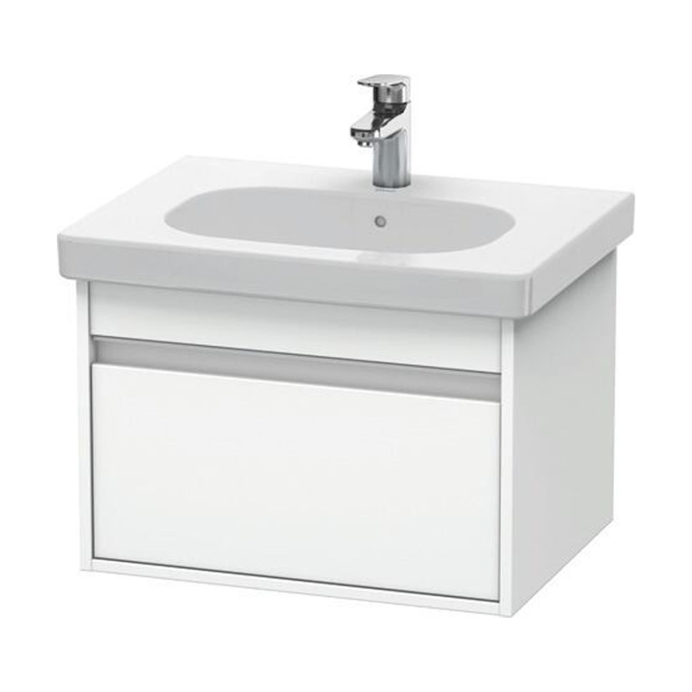 Duravit Ketho 1-Drawer Wooden Vanity Unit with Basin Offer - 45.5 x 60 cm Matte White KT 0196018180000