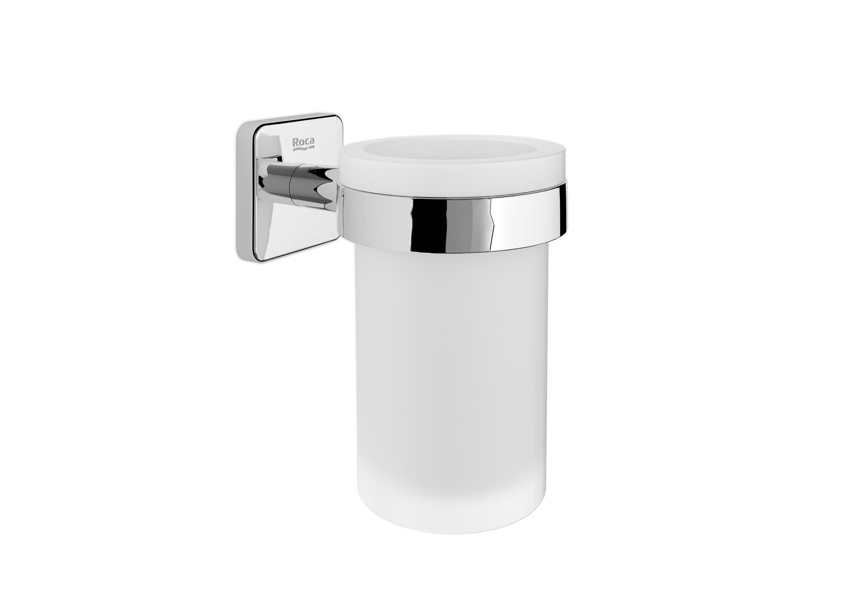 Roca Victoria Wall-mounted Tumbler with holder Chrome A816681001