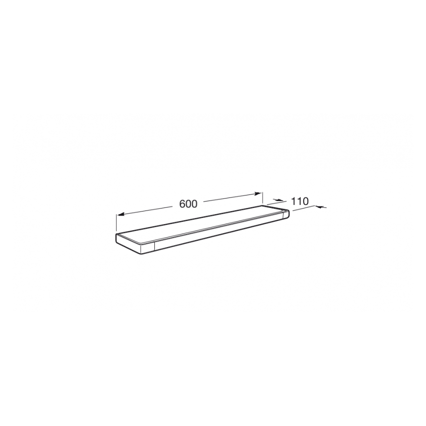 Roca Tempo Shelf 60 cm Chrome A817027001