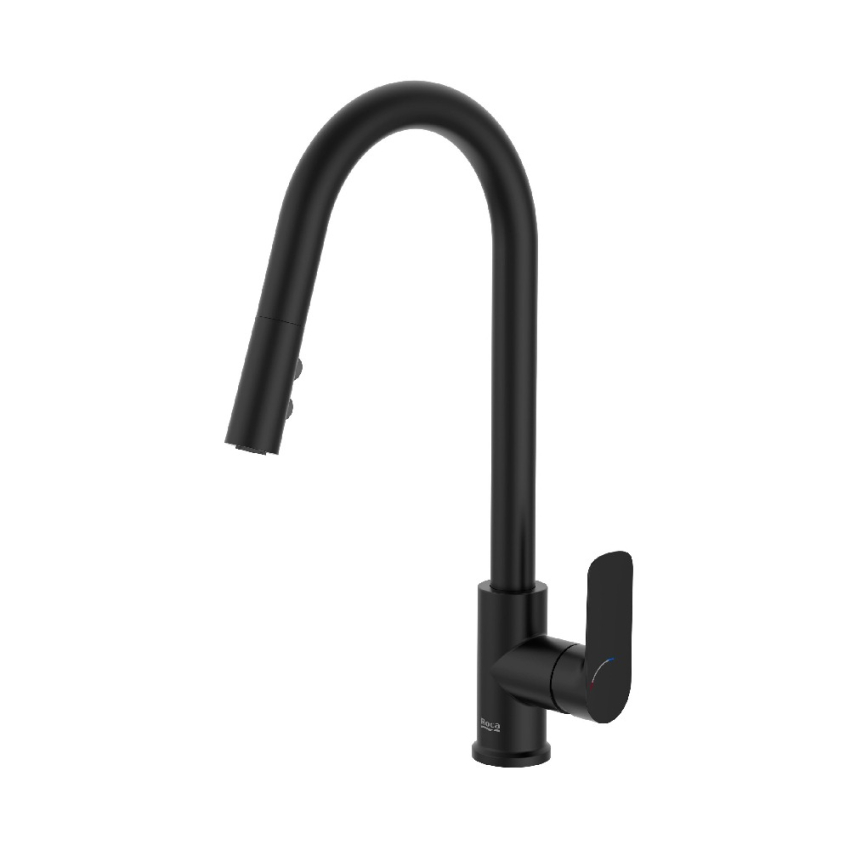 Roca Cala Single-lever kitchen mixer - Matte Black