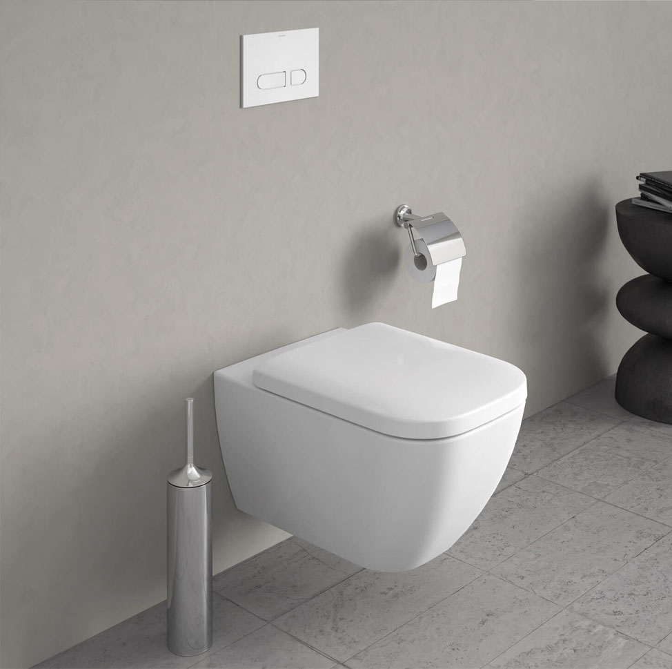Duravit Happy D.2 Wall-hanging toilet White, Comfort 2550490075