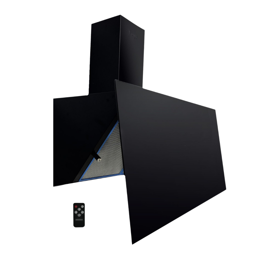 Purity Rose Plus Kitchen Hood 1000 m3/h 5 Speeds with LED Light, Touch Screen & Remote Control 90 cm Black Turkish