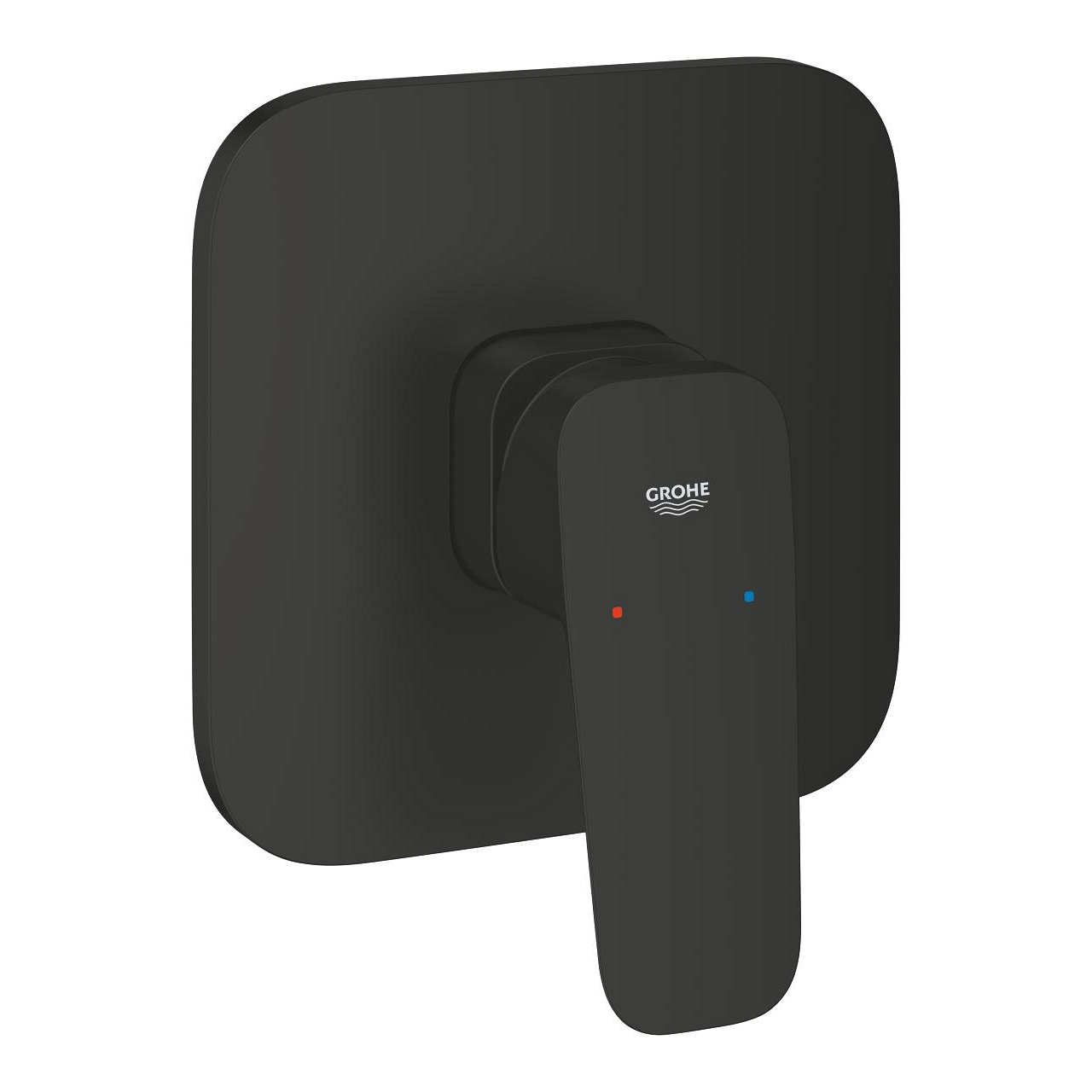 Grohe Cubo Concealed Bathtub Mixer Plate without Diverter Square - Matte Black