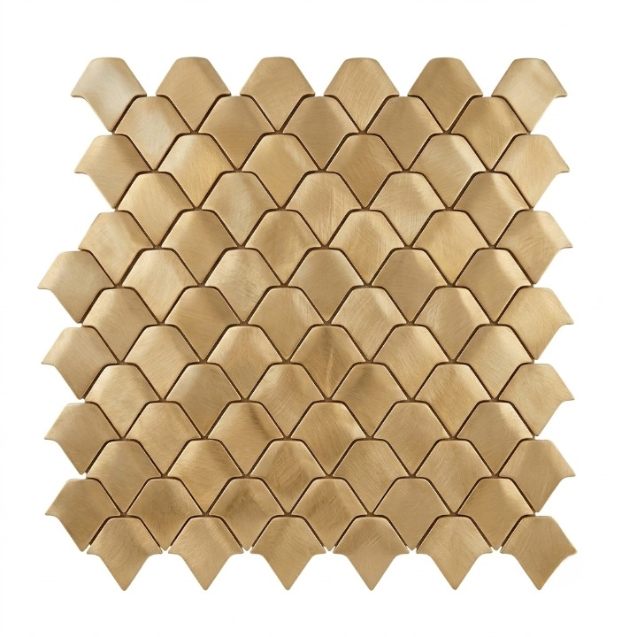 Beroia Chinese Sheet Paris 704 Mosaic 29.3 × 29.5 cm - Gold