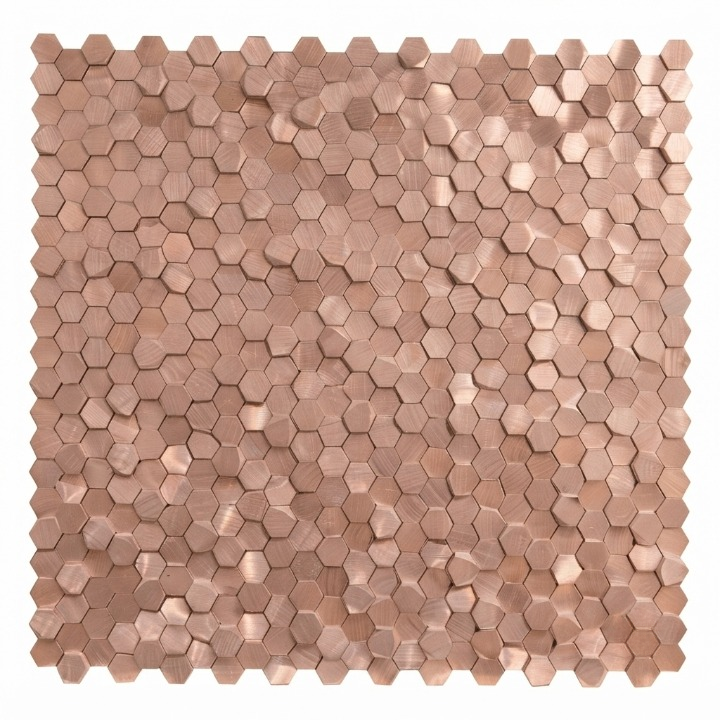 Beroia Chinese Sheet Paris 305 Mosaic 29.5 × 30.5 cm - Rose Gold