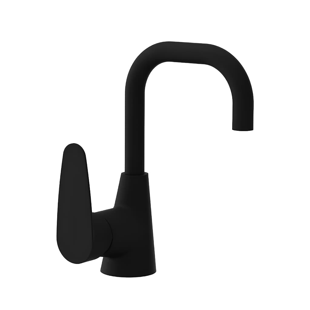 Lutz Icon Medium Single-lever basin mixer - Matte Black