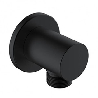 Lutz Round Built-in Hand Shower Outlet - Matte Black