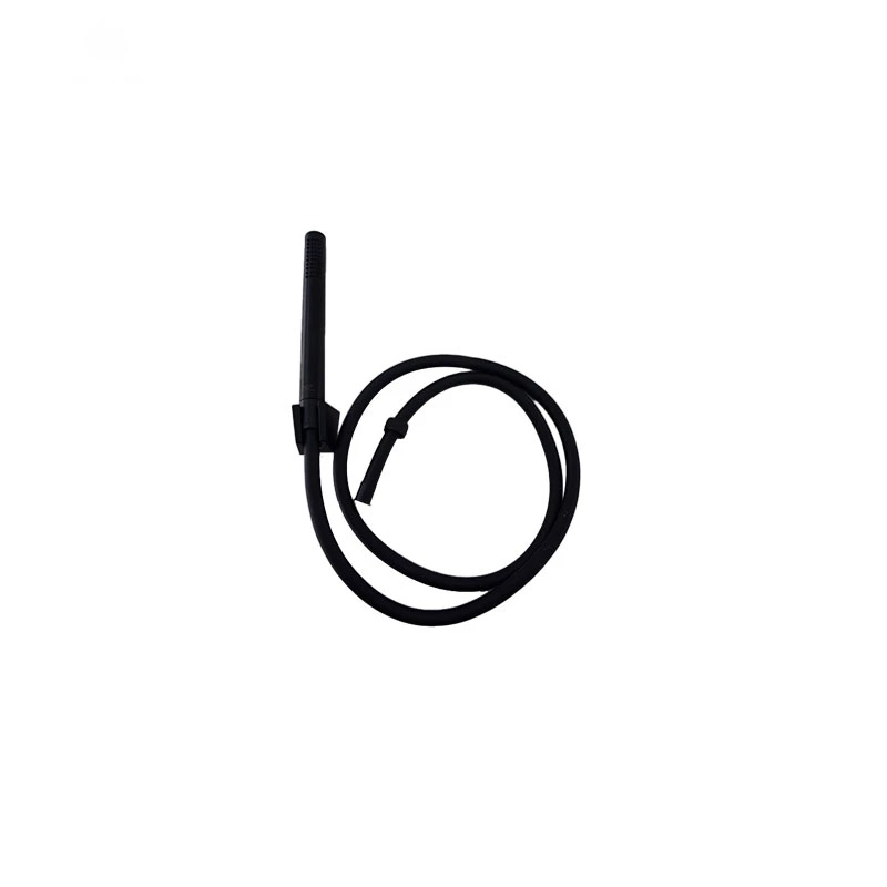 Lutz Round Hand Shower with Holder and Hose - Matte Black