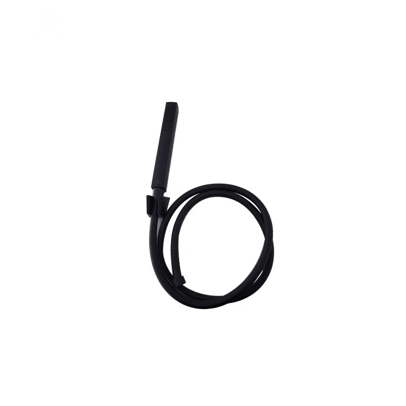 Lutz Square Hand Shower with Holder and Hose - Matte Black
