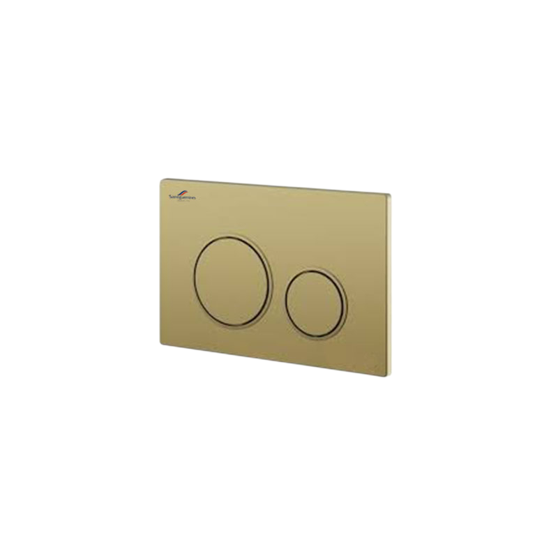 Sarreguemines La Trinity Round Flush Plate Glossy Gold FC 100730210300 - M 675SRG01