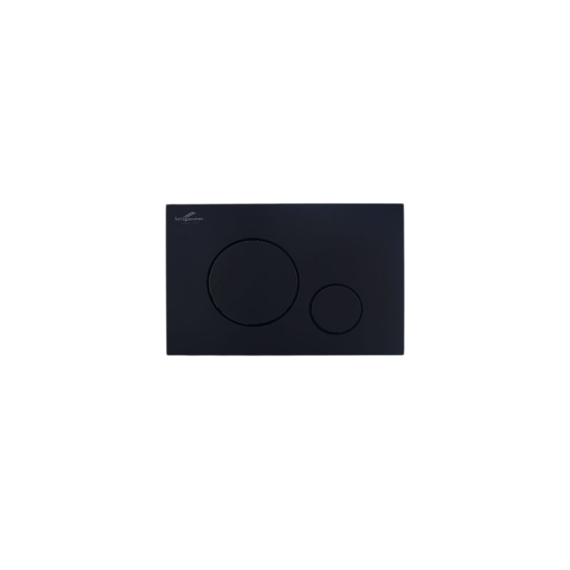 Sarreguemines La Trinity Round Flush Plate Matte Black FC 100730226000 - M 678SRG01