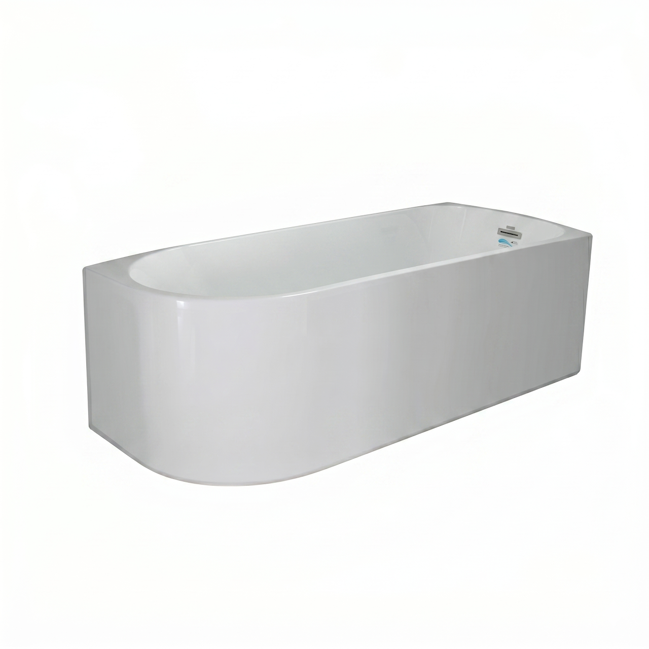 Rovety Seamless Surf Bathtub Right 175 x 75 cm - White