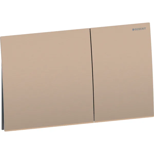 Geberit Sigma70 actuator plate square red gold 115622QB1