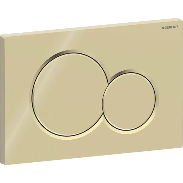Geberit Sigma01 actuator plate, round special brass 115770DT5