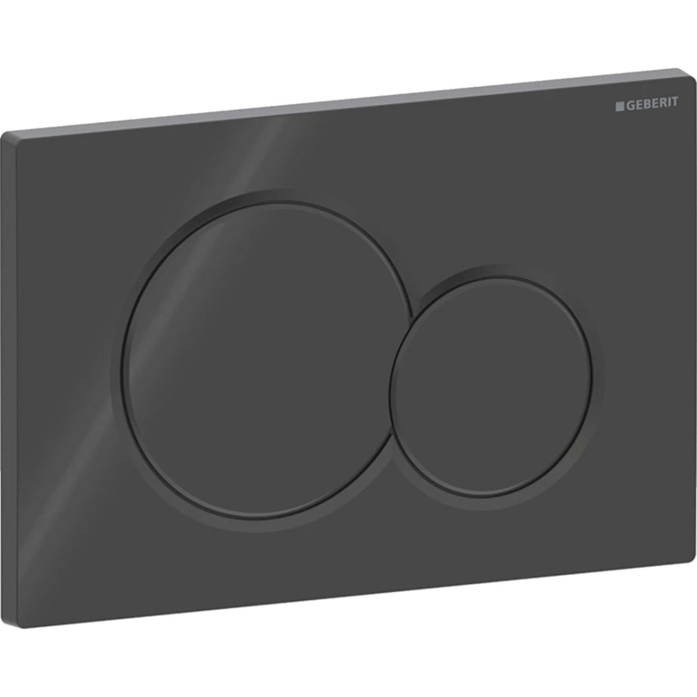 Geberit Sigma01 actuator plate, round black 115770DW5