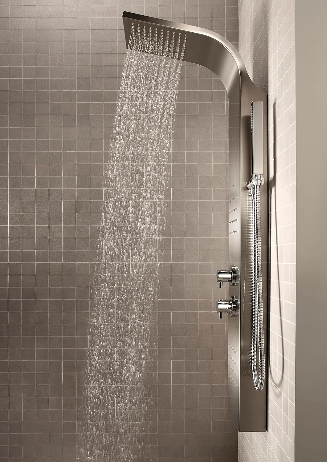Roca Essential Shower Panel Chrome A5A9A8BC00