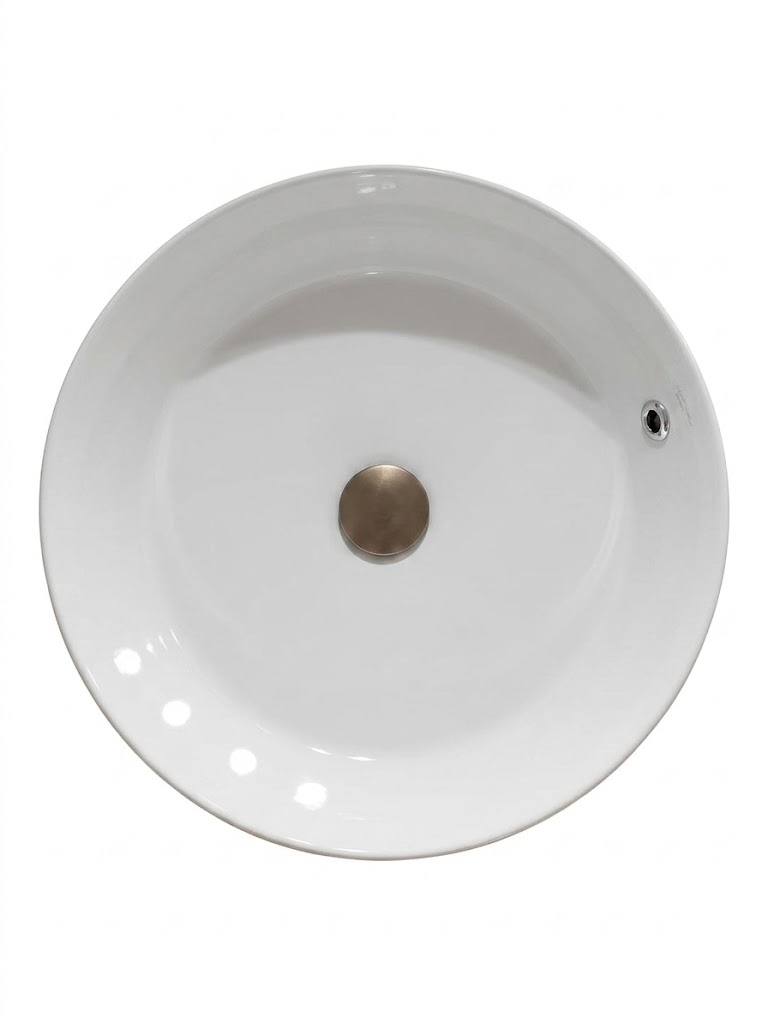 Sarreguemines Garnet Over Counter Washbasin 50 cm White