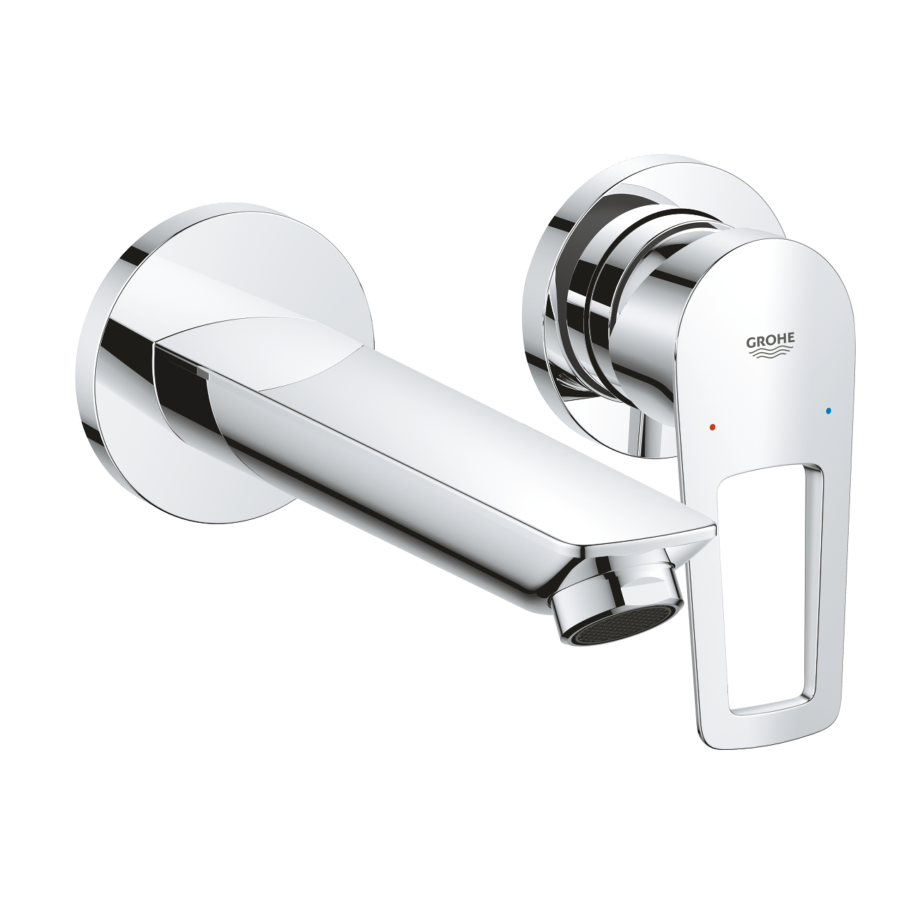 Grohe BauLoop 2-hole basin mixer including Body Chrome 20289001
