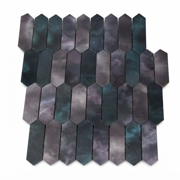 Beroia Chinese Sheet Provence 102 Mosaic 28.5 × 34.5 cm - Grey