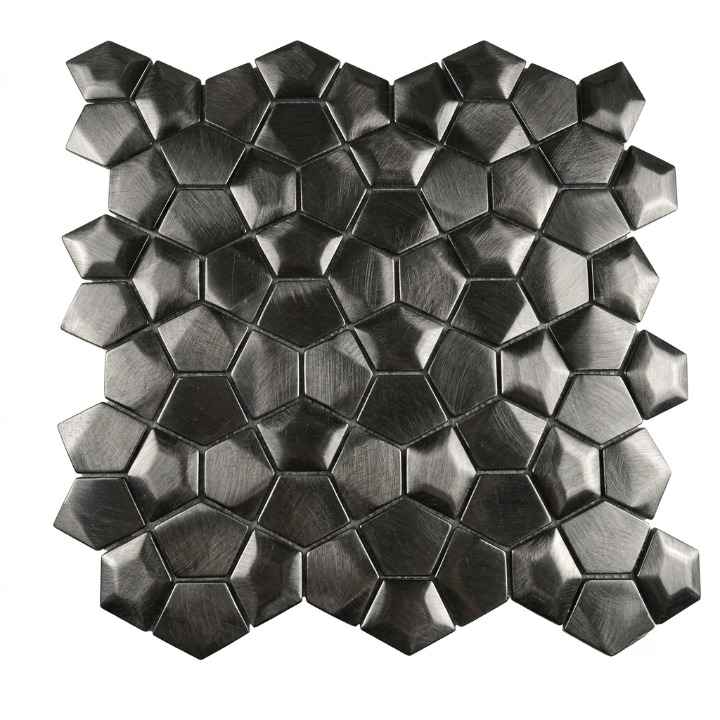 Beroia Chinese Sheet Paris 607 Mosaic 29.7 × 29.7 cm - Black